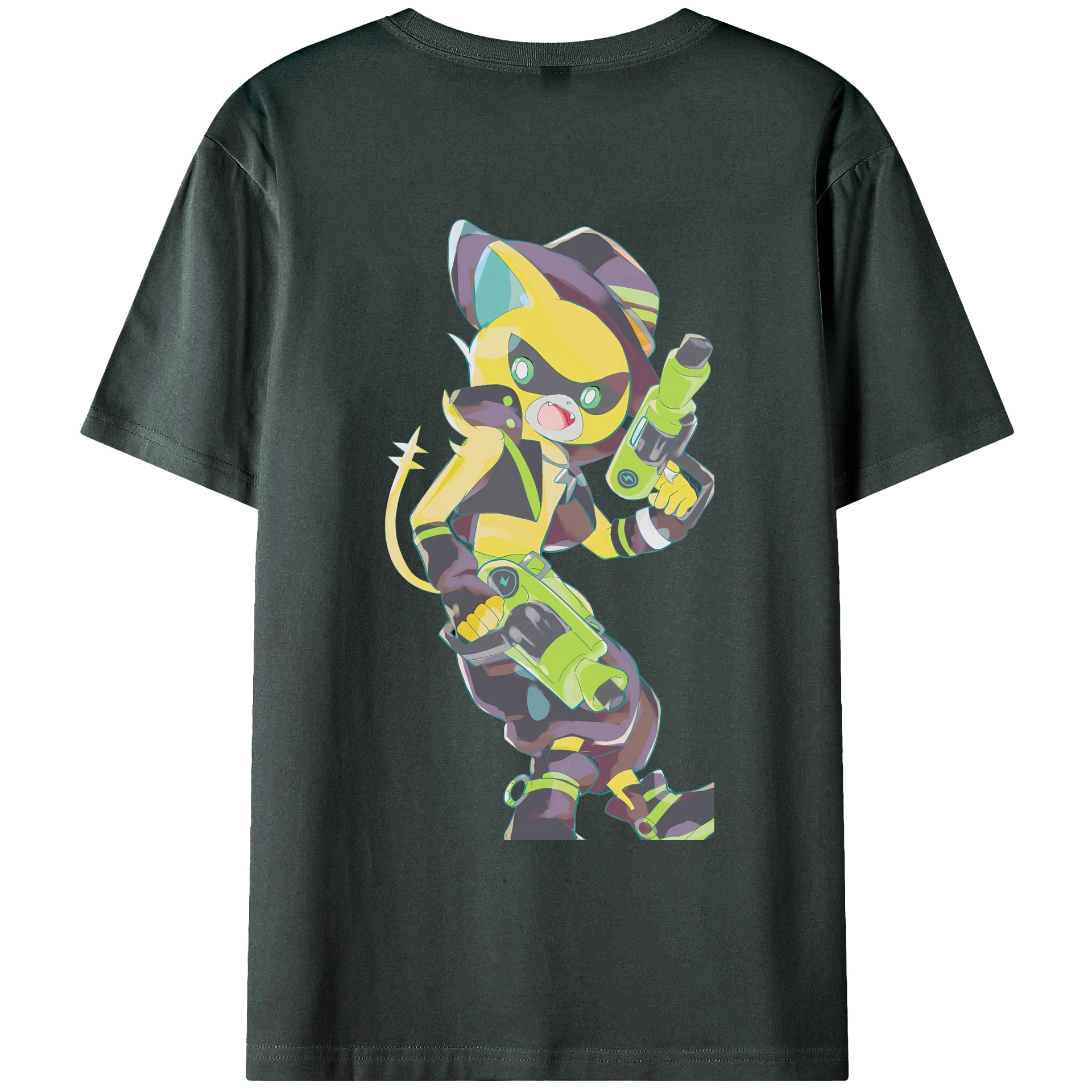 （画像用） 妖怪ウォッチ Yo-kai Watch 綿100％ メンズ半袖Tシャツ（バックプリント） 通気性